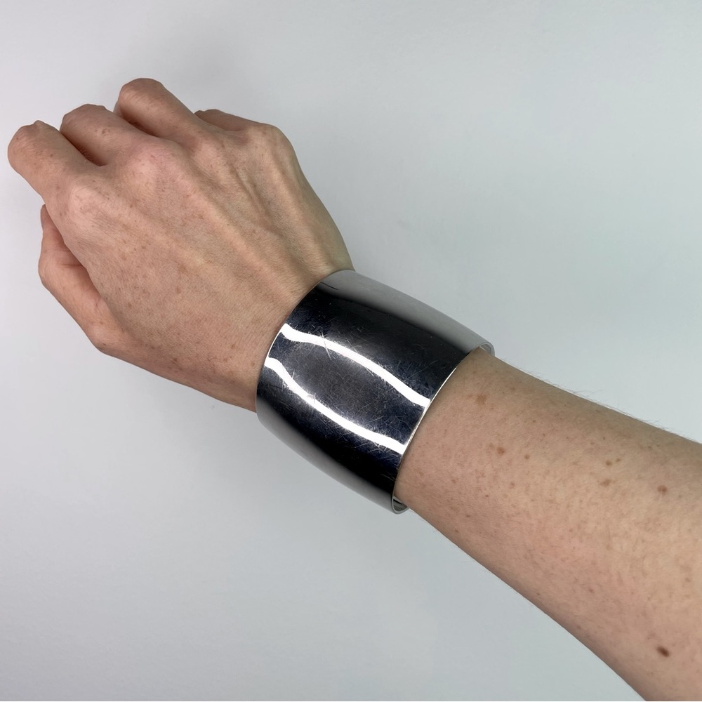 Polished Stainless Steel Cuff Bracelet